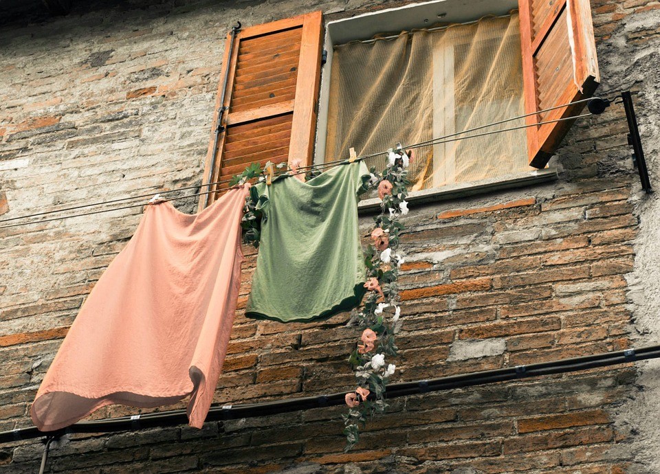 roupa à janela