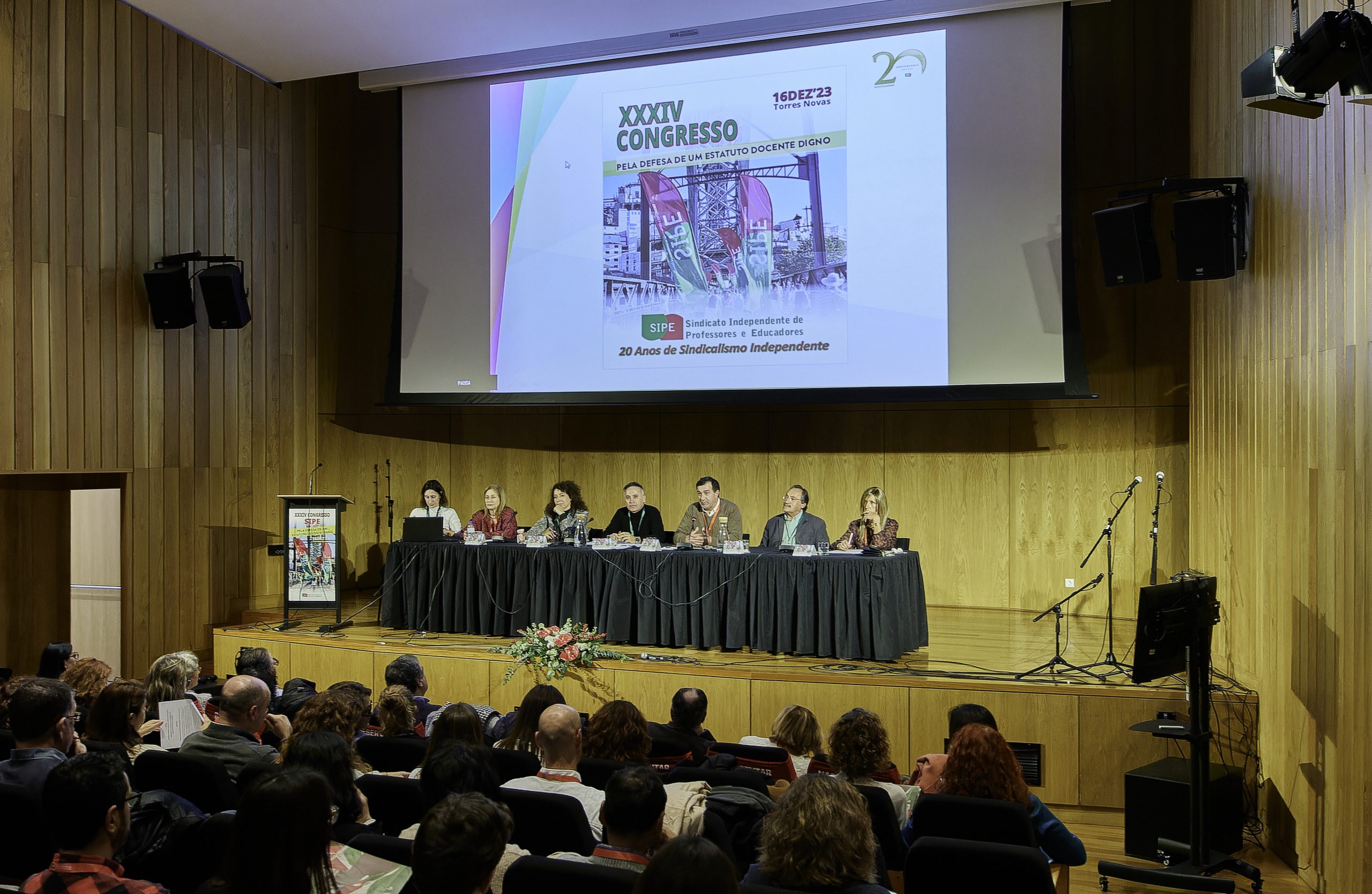 O SIPE esteve reunido em Torres Novas para celebrar os 20 anos de Sindicato Independente, com a realização do seu XXXIV Congresso. Foto: SIPE