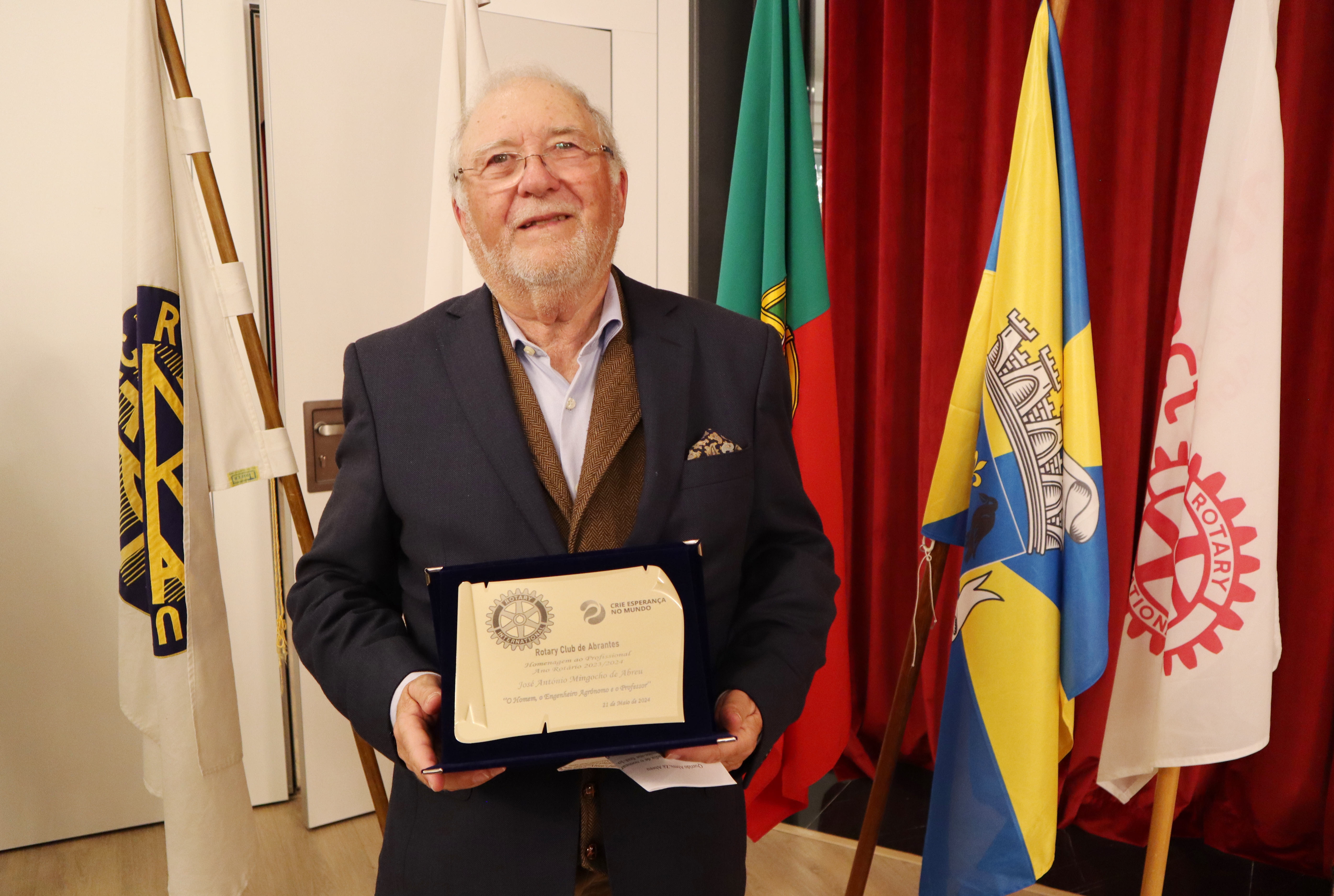 Rotários de Abrantes homenageiam José Abreu: o homem, o engenheiro agrónomo e o professor